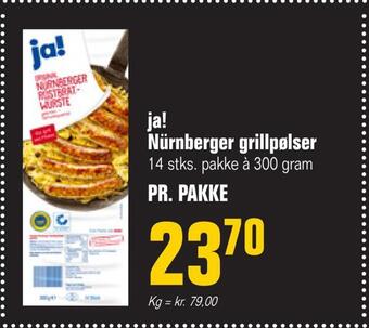 Otto Duborg Ja! nürnberger grillpølser tilbud