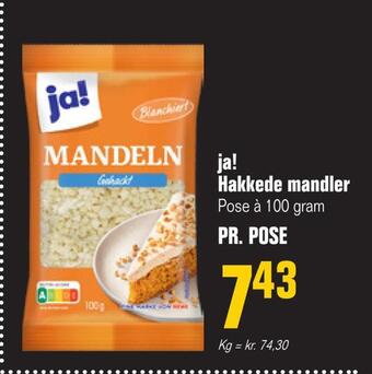 Otto Duborg Ja! hakkede mandler tilbud