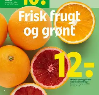 365 økologiske appelsiner, røde eller almindelige