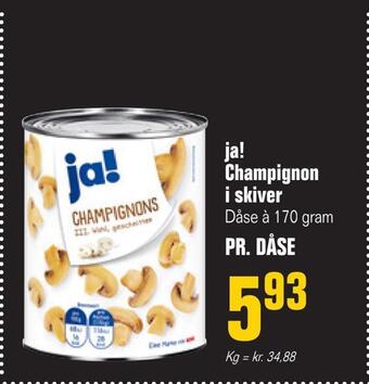 Otto Duborg Ja! champignon i skiver tilbud