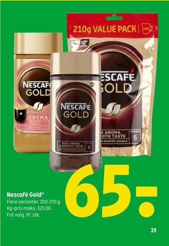 Coop 365 Nescafé gold tilbud