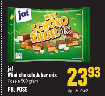 Otto Duborg Ja! mini chokoladebar mix tilbud