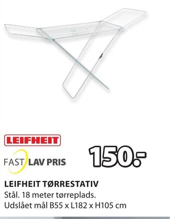 JYSK Leifheit Tørrestativ tilbud