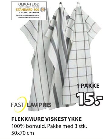 JYSK Flekkmure Viskestykke tilbud