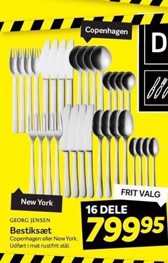Din Isenkræmmer Bestiksæt 16 dele tilbud