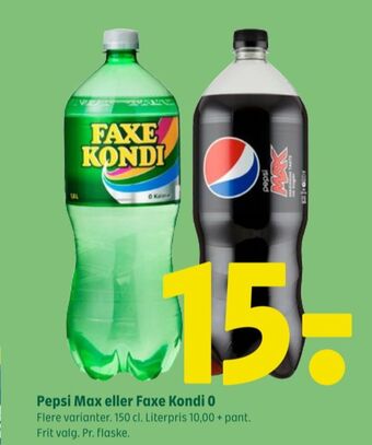 Coop 365 Pepsi max cola tilbud