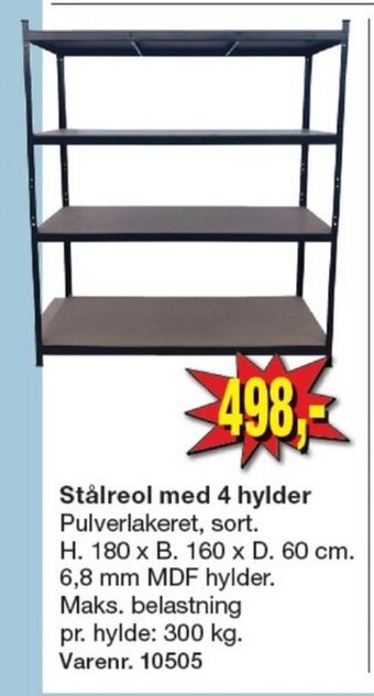 Harald Nyborg Ukendt stålreol tilbud