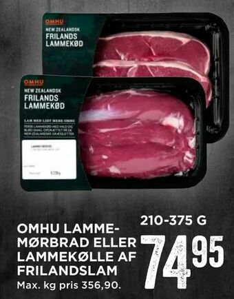 MENY Omhu lamme­mørbrad eller lammekølle af frilandslam tilbud