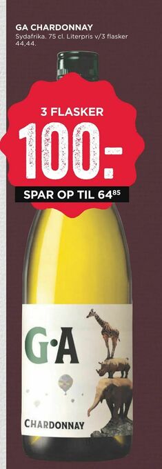 MENY Ga chardonnay tilbud