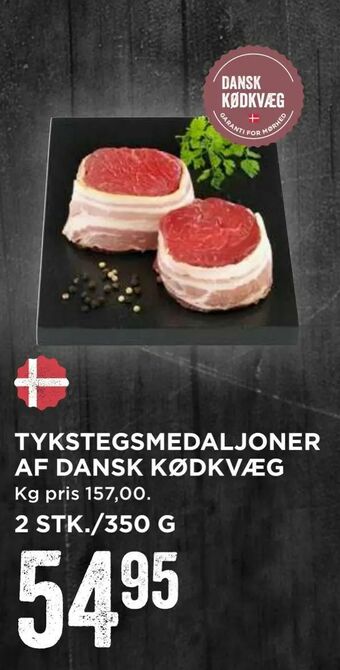 MENY Tykstegsmedaljoner af dansk kødkvæg tilbud