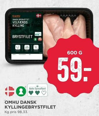 MENY Omhu dansk kyllingebrystfilet tilbud