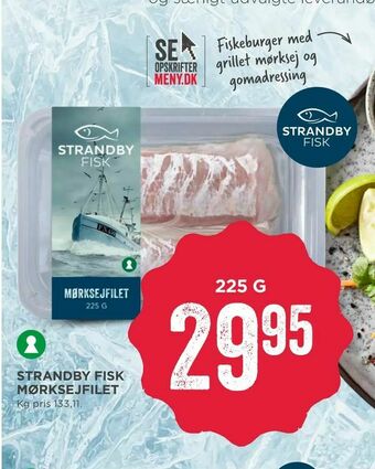 MENY Strandby fisk mørksejfilet tilbud
