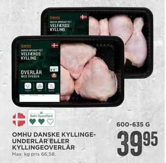 MENY Omhu danske kyllingeunderlår eller kyllingeoverlår tilbud