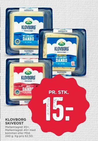 MENY Klovborg skiveost tilbud