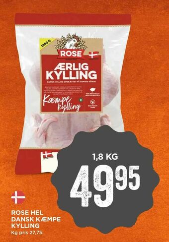 MENY Rose hel dansk kæmpe kylling tilbud