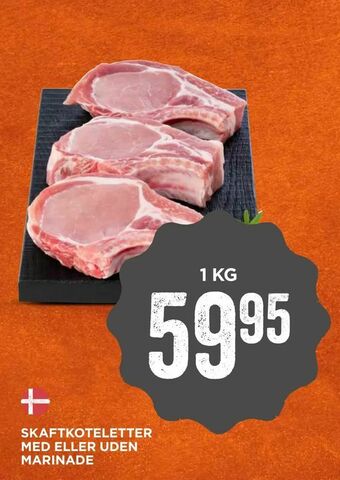 MENY Skaftkoteletter med eller uden marinade tilbud