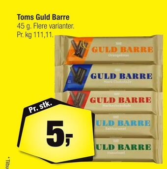 Calle Toms guld barre tilbud