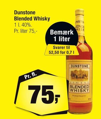 Calle Dunstone blended whisky tilbud