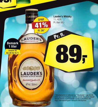 Calle Lauder's whisky tilbud