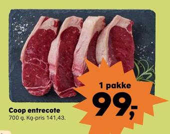 Kvickly Coop entrecote tilbud