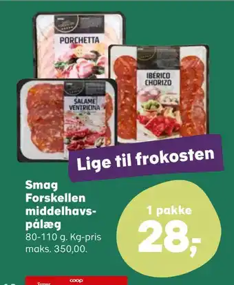 Kvickly Smag forskellen middelhavs pålæg tilbud