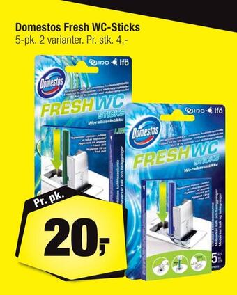 Domestos fresh wc-sticks