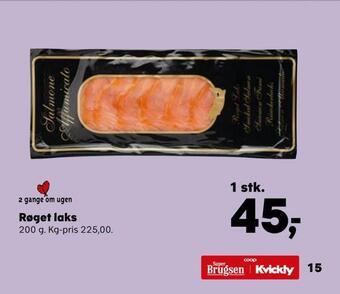 Kvickly Røget laks tilbud