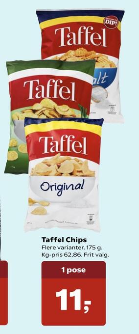 Dagli'Brugsen Taffel chips tilbud