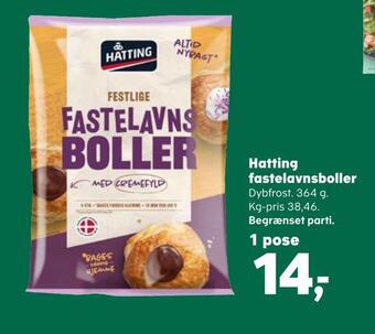 Kvickly Hatting fastelavnsboller tilbud