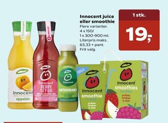 Kvickly Innocent juice eller smoothie tilbud