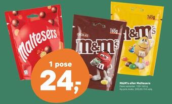 Kvickly M&m's eller maltesers tilbud
