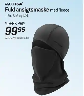 Thansen Fuld ansigtsmaske med fleece tilbud