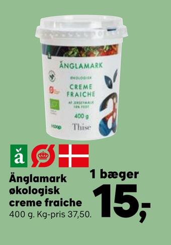 SuperBrugsen Änglamark økologisk creme fraiche tilbud