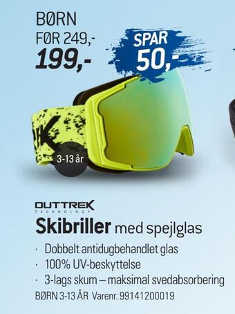 Thansen Skibriller med spejlglas tilbud