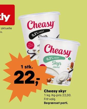 SuperBrugsen Cheasy skyr tilbud