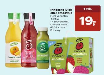 SuperBrugsen Innocent juice eller smoothie tilbud