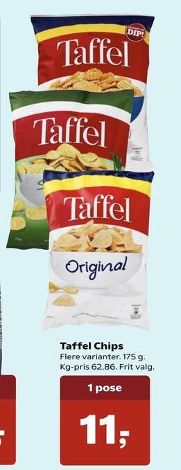 SuperBrugsen Taffel chips tilbud