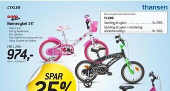 Thansen Børnecykel 14 tilbud