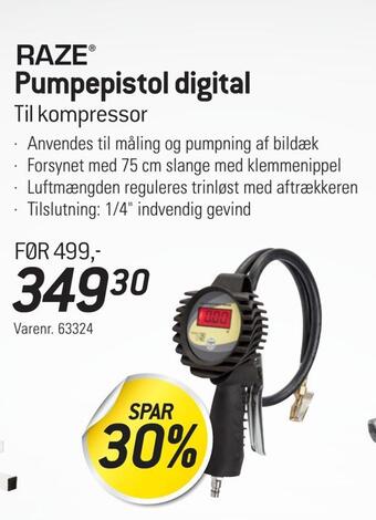 Pumpepistol digital