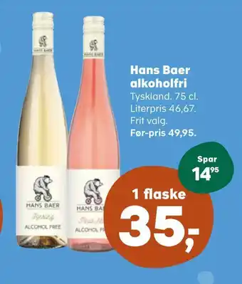 SuperBrugsen Hans baer alkoholfri tilbud