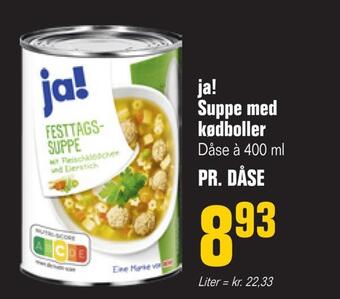 Poetzsch Padborg Ja! suppe med kødboller tilbud