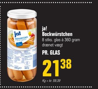 Poetzsch Padborg Ja! bockwürstchen tilbud