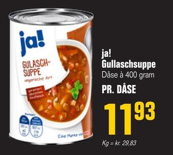 Poetzsch Padborg Ja! gullaschsuppe tilbud