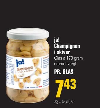 Poetzsch Padborg Ja! champignon i skiver tilbud