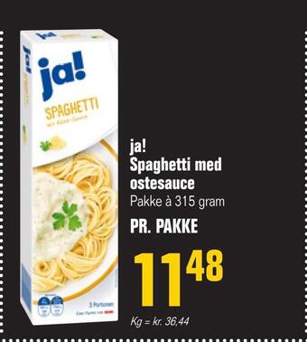Poetzsch Padborg Ja! spaghetti med ostesauce tilbud