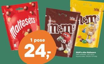 SuperBrugsen M&m's eller maltesers tilbud