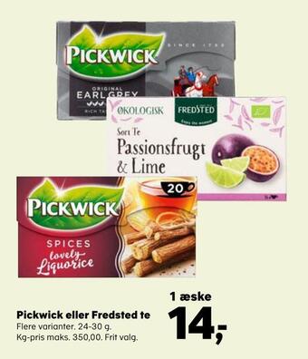 SuperBrugsen Pickwick eller fredsted te tilbud