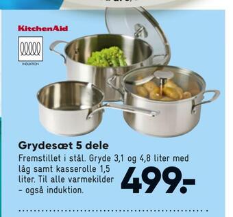 Grydesæt 5 dele