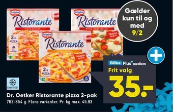 Dr. oetker ristorante pizza 2-pak