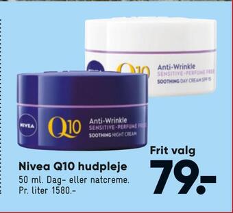 Bilka Nivea q10 hudpleje tilbud